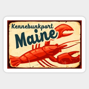 Kennebunkport Maine Lobster New England Acadia National Park Sticker